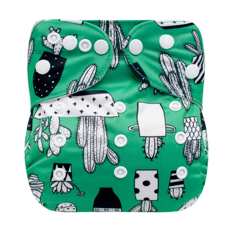Washable Baby Diaper Pants Leakproof Cloth Pocket Nappy Reusable Adjustable Diaper for Newborns