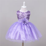 Baby Sequin Princess Dress Flower Girl Wedding Dress Elegant Toddler Party Dress for Girls
