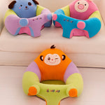 Baby Sofa Seat Cover – Washable Toddler Bean Bag Chair | Soft, Anti-Rollover Cartoon Animal Seat for Infants 0–2 Years