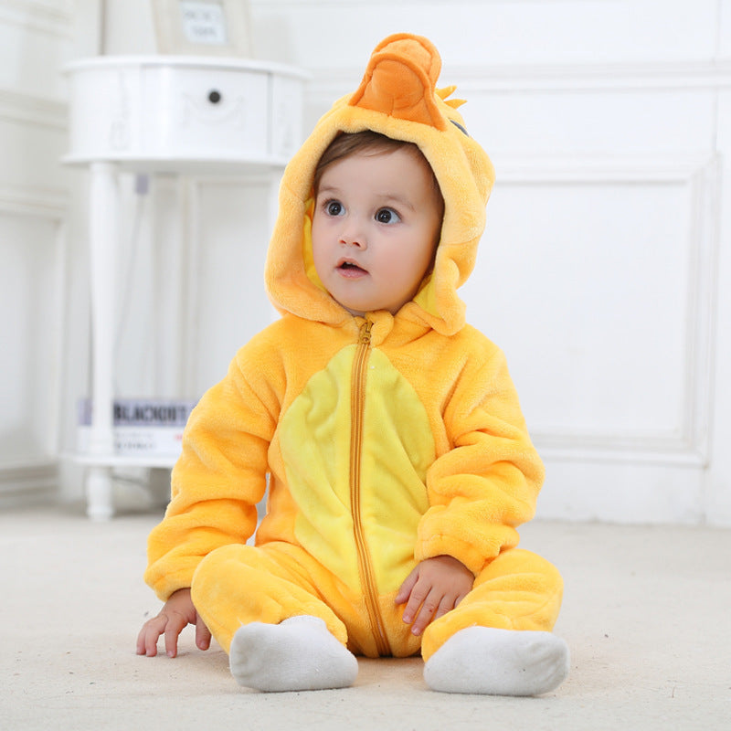 Baby Rompers Winter Autumn Clothes Warm Cotton Flannel Infant Jumpsuit Soft Cozy Baby Outfit