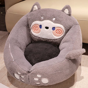 Cartoon Animal Futon Cushion For Home And Office Seats