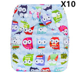 Breathable & Leak-Proof Baby Cloth Diapers (Under 15KG) Adjustable PUL Exterior & Soft Brushed Lining