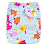 Breathable & Leak-Proof Baby Cloth Diapers (Under 15KG) Adjustable PUL Exterior & Soft Brushed Lining