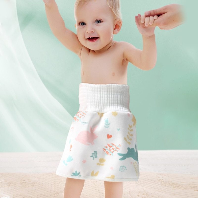 Baby Diaper Skirt – Soft Cotton Waterproof Skirt for Toddlers | Reusable, Breathable & Comfortable | For 0–8 Years