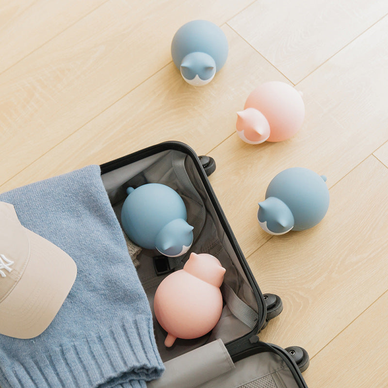 Silicone Hot Water Bottle Hand Warmer Reusable Cute Cat Design Portable Heating & Ice Pack