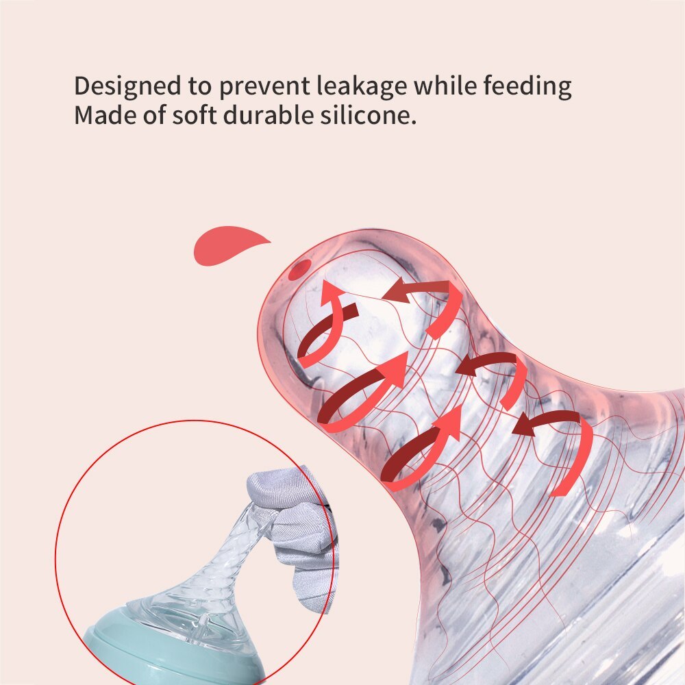 Newborn Baby Bottle with Handle 160ml & 280ml Plexiglass Feeding Bottle Safe & Comfortable Design for Infants