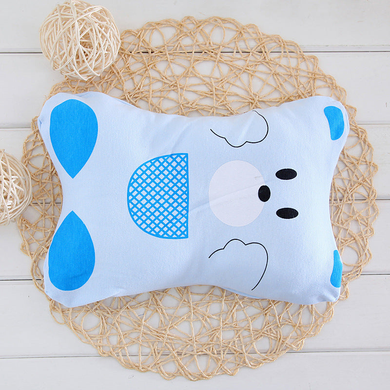 Soft Detachable Baby Pillow Washable Newborn Pillow with Removable Cover Anti-Flat Head Infant Cushion