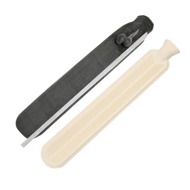 2L Cute Hot Water Bottle with Soft Cover – Portable Belly Warmer Belt, Long Silicone Hand Warmer, Leakproof & Explosion-Proof