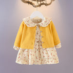Baby Girl Autumn Clothing Suit Cotton Long Sleeve Skirt Set Korean Style Spring & Fall Outfit