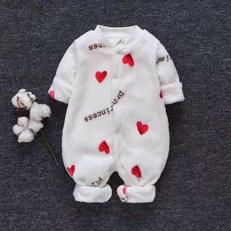 Flannel Baby Onesies Unisex Long Sleeve Romper Soft Cotton Winter Infant Jumpsuit