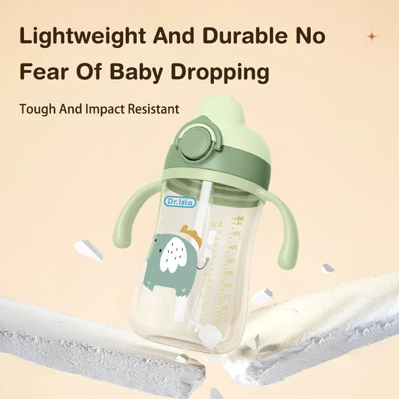 Portable Baby Water Bottle 300ml Leak-Proof Kids Sippy Cup BPA-Free Toddler Drinking Bottle for Travel