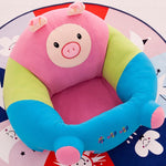 Baby Sofa Seat Cover – Washable Toddler Bean Bag Chair | Soft, Anti-Rollover Cartoon Animal Seat for Infants 0–2 Years