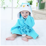 Children’s Hooded Absorbent Bathrobe Soft Cotton Animal Cartoon Towel Robe for Kids & Toddlers Cute Baby Bath Wrap