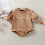 Okobebe Baby Half Sleeve Triangle Rompers – Soft Cotton Pullover Jumpsuit for Kids