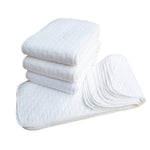 10-Pack Ecological Cotton Baby Diapers 3 Layers of Soft, Absorbent Cloth Inserts (45x15cm)