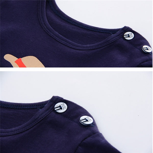 Cartoon Baby Clothing Set Summer Cotton Outfit for Boys & Girls asual T-shirt & Shorts