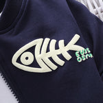 Boys' Casual 3-Piece Cotton Set: Vest, Shirt & Trousers Versatile Outfit for Parties & School