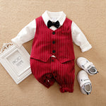 Baby Boy Romper Autumn Outfit | Cotton Long Sleeve One-Piece Jumpsuit for Spring & Fall | Soft Infant Clothes