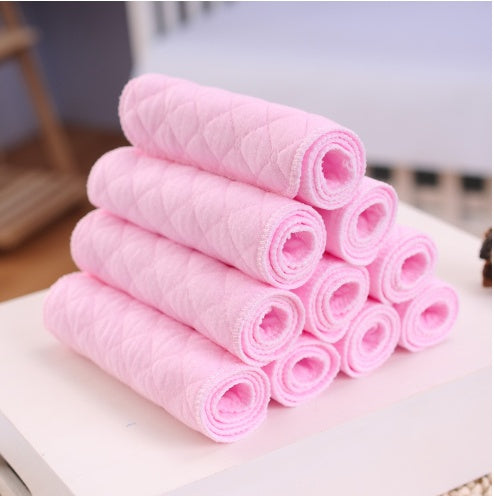 Breathable 3-Layer Cotton Gauze Baby Diaper Inserts (L) |Washable & Antibacterial Sunshine Cotton