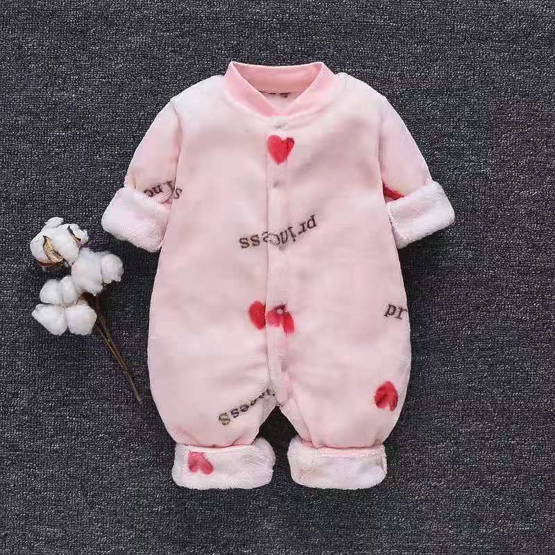 Flannel Baby Onesies Unisex Long Sleeve Romper Soft Cotton Winter Infant Jumpsuit