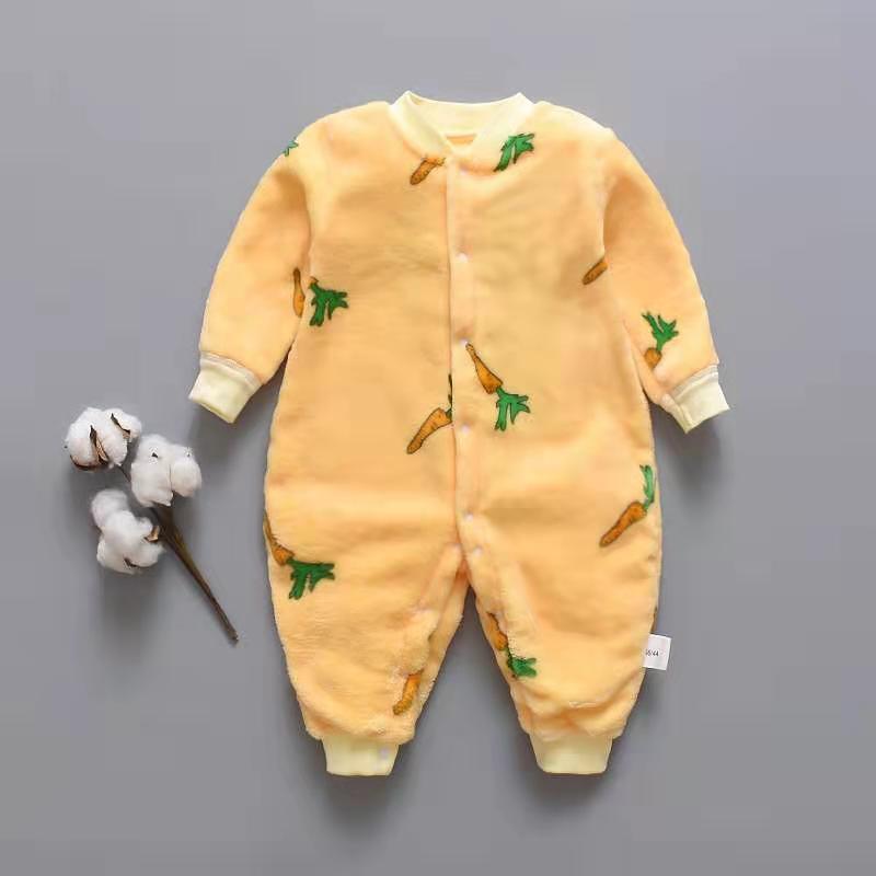 Flannel Baby Onesies Unisex Long Sleeve Romper Soft Cotton Winter Infant Jumpsuit