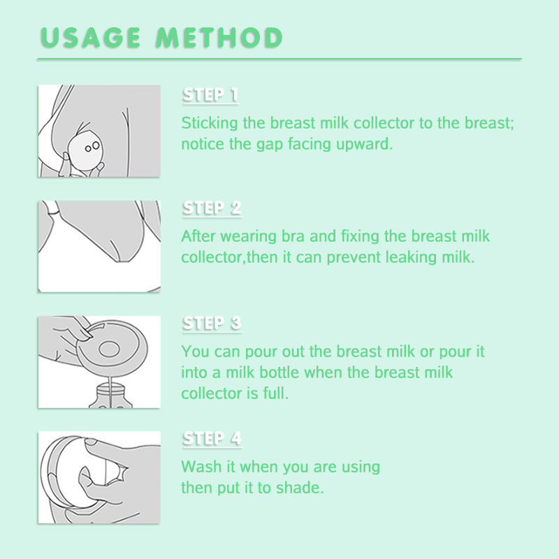 Wearable Portable Breast Milk Collectors – Reusable Silicone Nursing Cups | Hands-Free Milk Saver (1pc/2pcs)