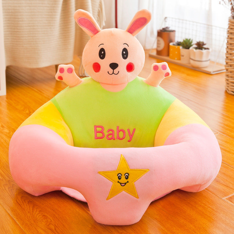 Baby Animal Plush Seat Soft Support Chair for Infants Safe & Comfortable Baby Sitting Cushion