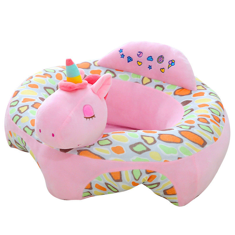Baby Sofa Seat with Cute Animal Design – Soft PP Cotton Support Seat for Infants & Toddlers | Safe & Adorable Baby Chair