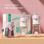 Baby Quick-Rinsing Constant Temperature Bottle PPSU & Glass Wide Caliber Baby Bottle Leak-Proof, Safe, Fast Heating Feeding Bottle
