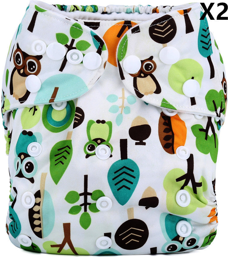 Breathable & Leak-Proof Baby Cloth Diapers (Under 15KG) Adjustable PUL Exterior & Soft Brushed Lining