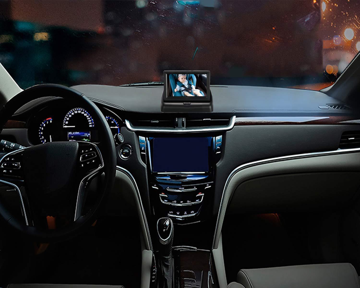 4.3-Inch Baby Monitor Display HD 1000-Line TFT Screen Portable Plastic Monitor for Clear Infant Viewing