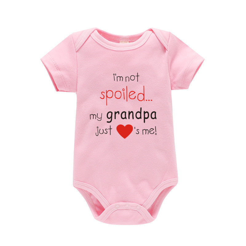 Short-Sleeved Cotton Baby Romper – Soft Breathable Infant Bodysuit | Unisex Summer Baby Clothing