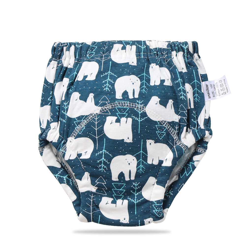 Simple Household Pure Cotton & Bamboo Fiber Breathable Cloth Diapers 18 Fun Prints