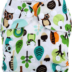 Breathable & Leak-Proof Baby Cloth Diapers (Under 15KG) Adjustable PUL Exterior & Soft Brushed Lining