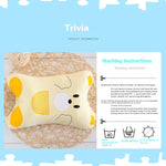 Soft Detachable Baby Pillow Washable Newborn Pillow with Removable Cover Anti-Flat Head Infant Cushion
