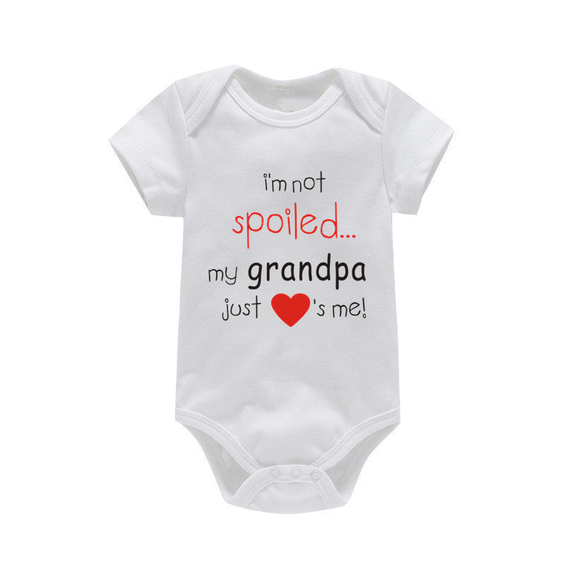 Short-Sleeved Cotton Baby Romper – Soft Breathable Infant Bodysuit | Unisex Summer Baby Clothing