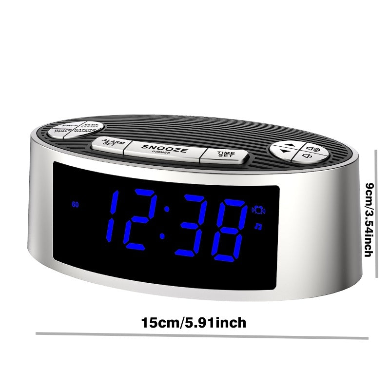 1pc White Noise Machine ,Alarm Clock With 20 Soothing Sounds, Gentle Vibration Alarm , Dimmer And Bedside , Travel Essential