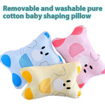 Soft Detachable Baby Pillow Washable Newborn Pillow with Removable Cover Anti-Flat Head Infant Cushion