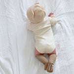 Okobebe Cute Bear Head Print Baby Clothing Spring and Autumn Pullover Outfit