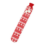 2L Cute Hot Water Bottle with Soft Cover – Portable Belly Warmer Belt, Long Silicone Hand Warmer, Leakproof & Explosion-Proof