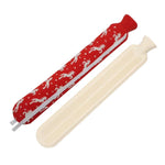 2L Cute Hot Water Bottle with Soft Cover – Portable Belly Warmer Belt, Long Silicone Hand Warmer, Leakproof & Explosion-Proof