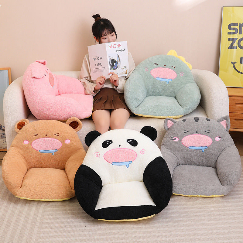 Cartoon Animal Futon Cushion For Home And Office Seats