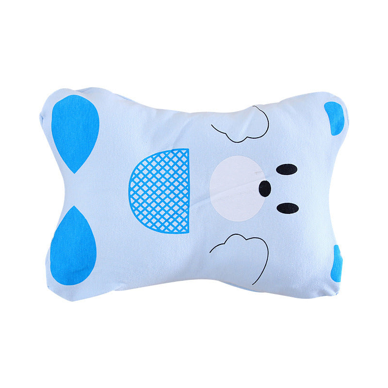 Soft Detachable Baby Pillow Washable Newborn Pillow with Removable Cover Anti-Flat Head Infant Cushion