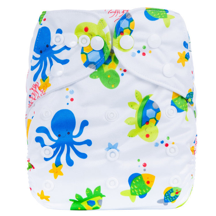 Breathable & Leak-Proof Baby Cloth Diapers (Under 15KG) Adjustable PUL Exterior & Soft Brushed Lining
