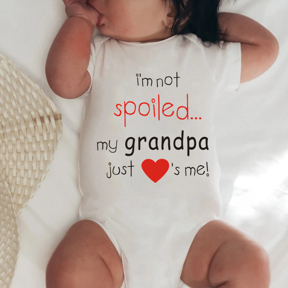 Short-Sleeved Cotton Baby Romper – Soft Breathable Infant Bodysuit | Unisex Summer Baby Clothing