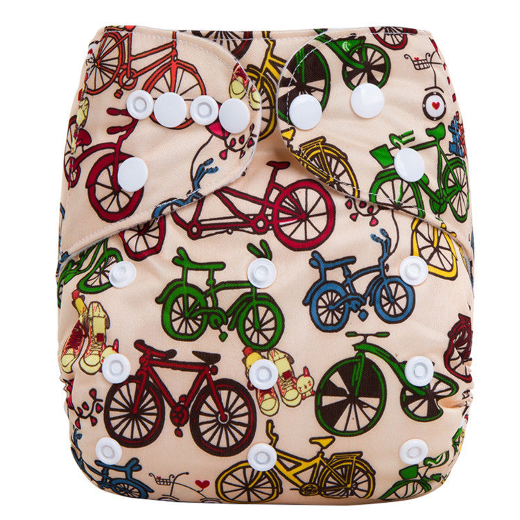 Breathable & Leak-Proof Baby Cloth Diapers (Under 15KG) Adjustable PUL Exterior & Soft Brushed Lining