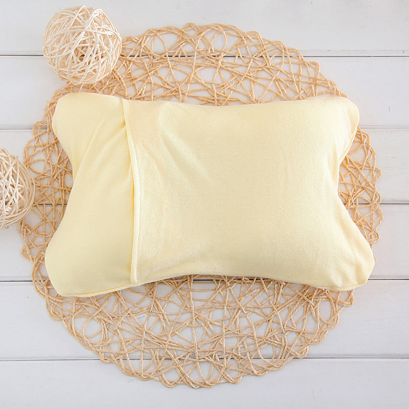 Soft Detachable Baby Pillow Washable Newborn Pillow with Removable Cover Anti-Flat Head Infant Cushion