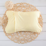 Soft Detachable Baby Pillow Washable Newborn Pillow with Removable Cover Anti-Flat Head Infant Cushion