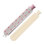 2L Cute Hot Water Bottle with Soft Cover – Portable Belly Warmer Belt, Long Silicone Hand Warmer, Leakproof & Explosion-Proof